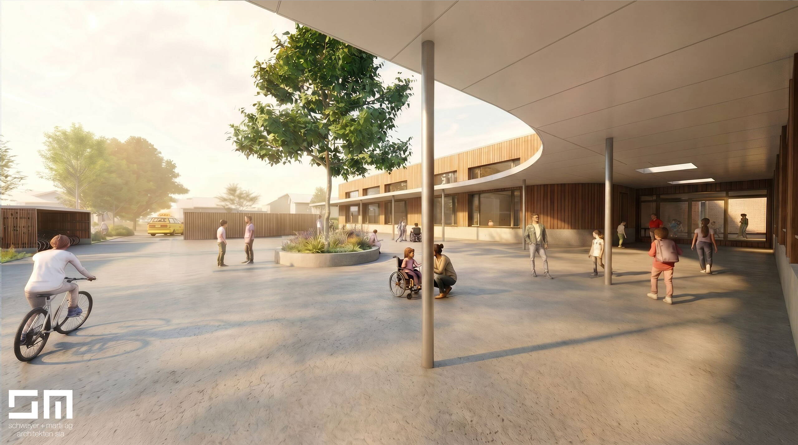 Neubauprojekt zemi – Zentrum Mittengraben Interlaken Pausenplatz