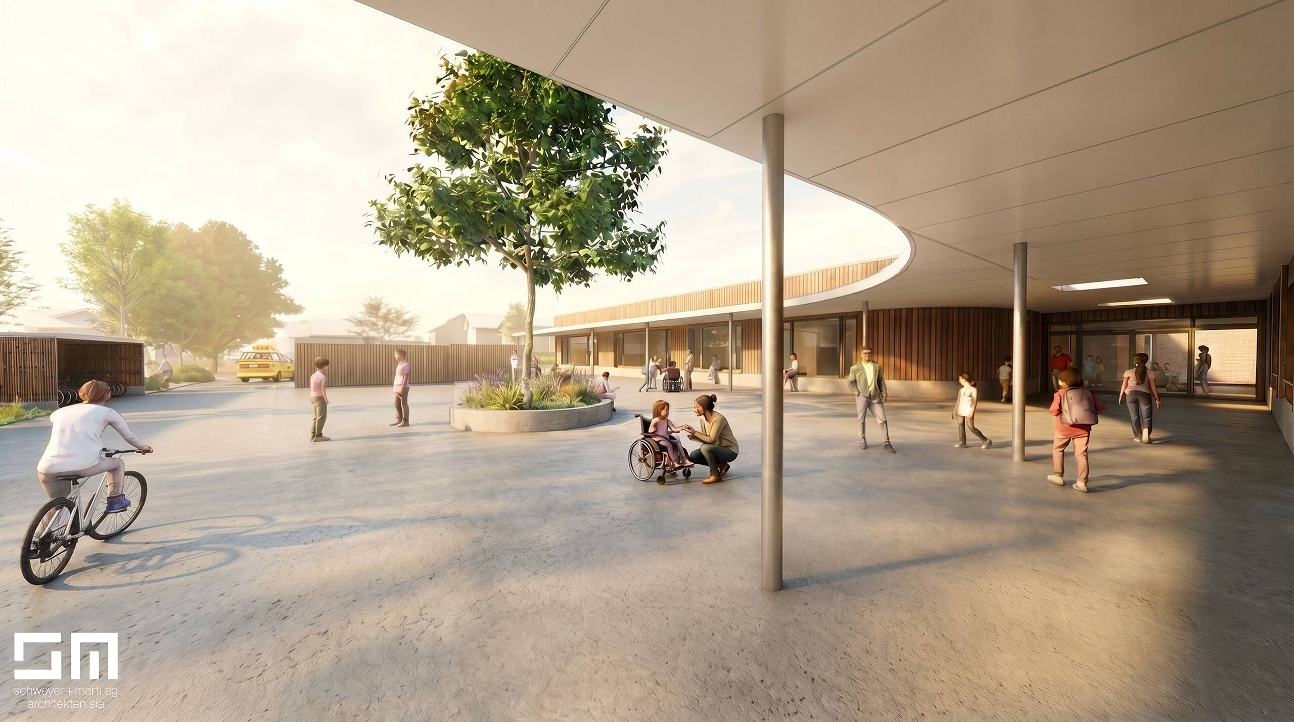Neubauprojekt zemi – Zentrum Mittengraben Interlaken Pausenplatz