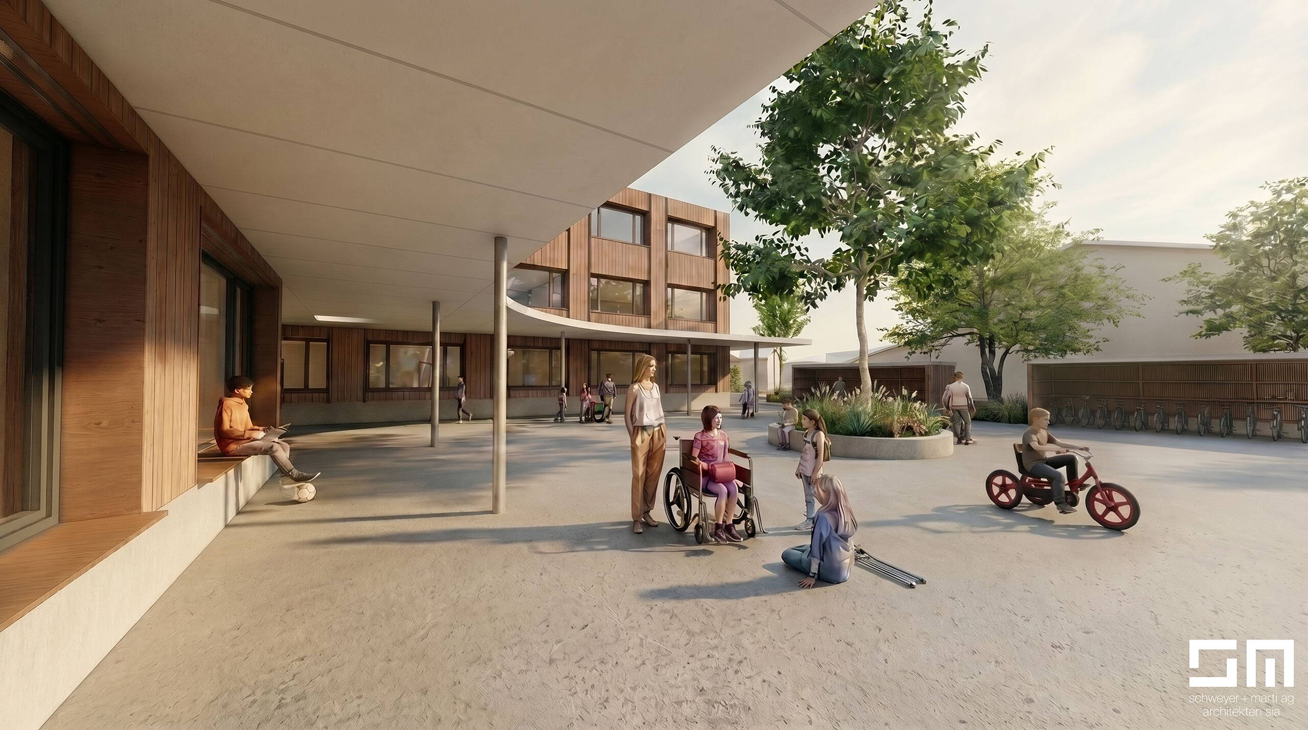 Neubauprojekt zemi – Zentrum Mittengraben Interlaken Pausenplatz